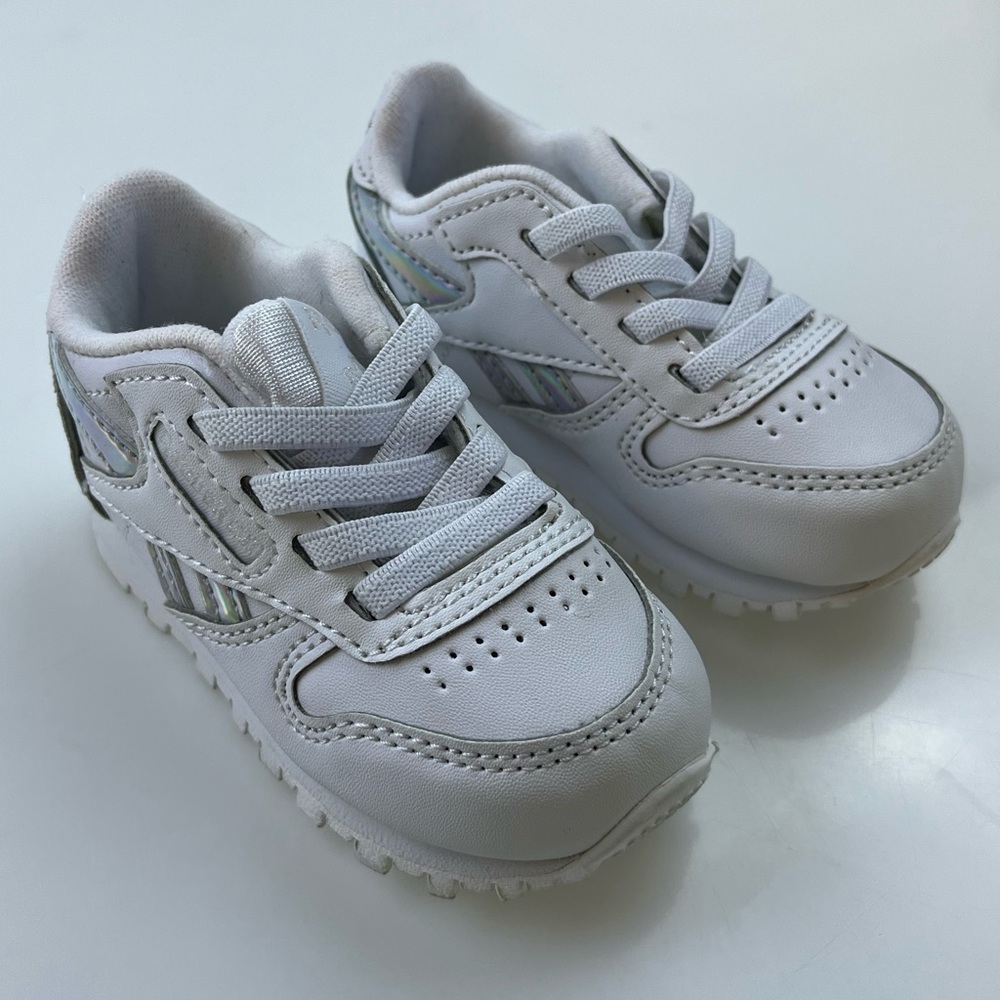 Reebok White Kids Heritage Sneakers N248-30 - Picture 2 of 8